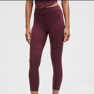 Lulu lemon soft sueded high rise tight 25”